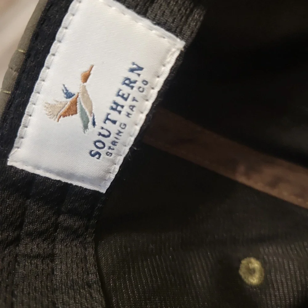 Southern String Hat Co Gray Snapback Duck Embroidery Adjustable Cap